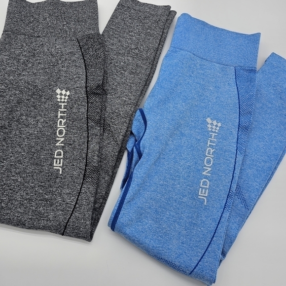 Jed North Workout Leggings Bundle (2) Blue & Grey Size Small - Picture 2 of 16
